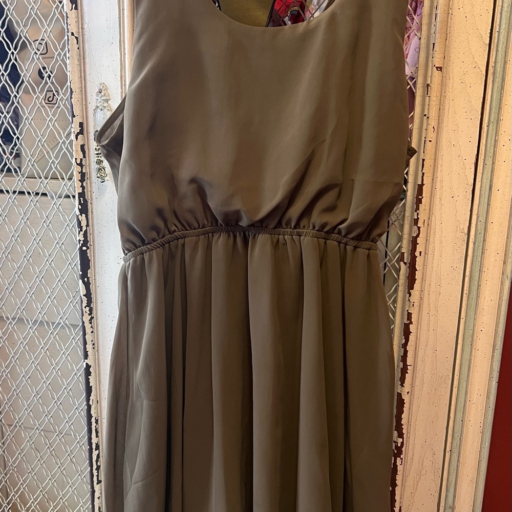 Sans Souci Olive Mini Dress